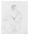 Syrian Man, John Singer Sargent (American, Florence 1856–1925 London), Graphite on off-white wove paper, American